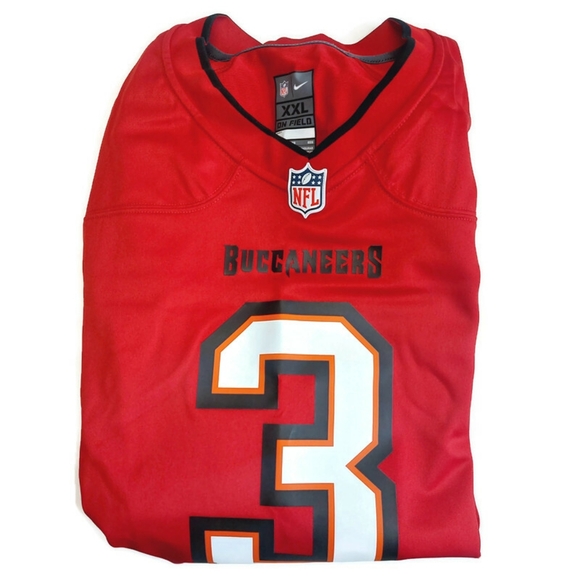 Nike Tampa Bay Buccaneers Jersey Mens Size XXL Jameis Winston #3 On Field Red - Picture 9 of 9
